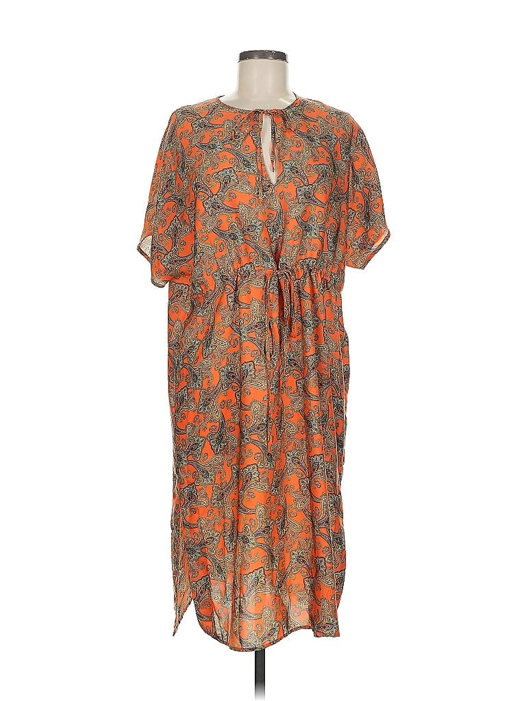 Pre-owned Mng Suit Casual Dress In Orange