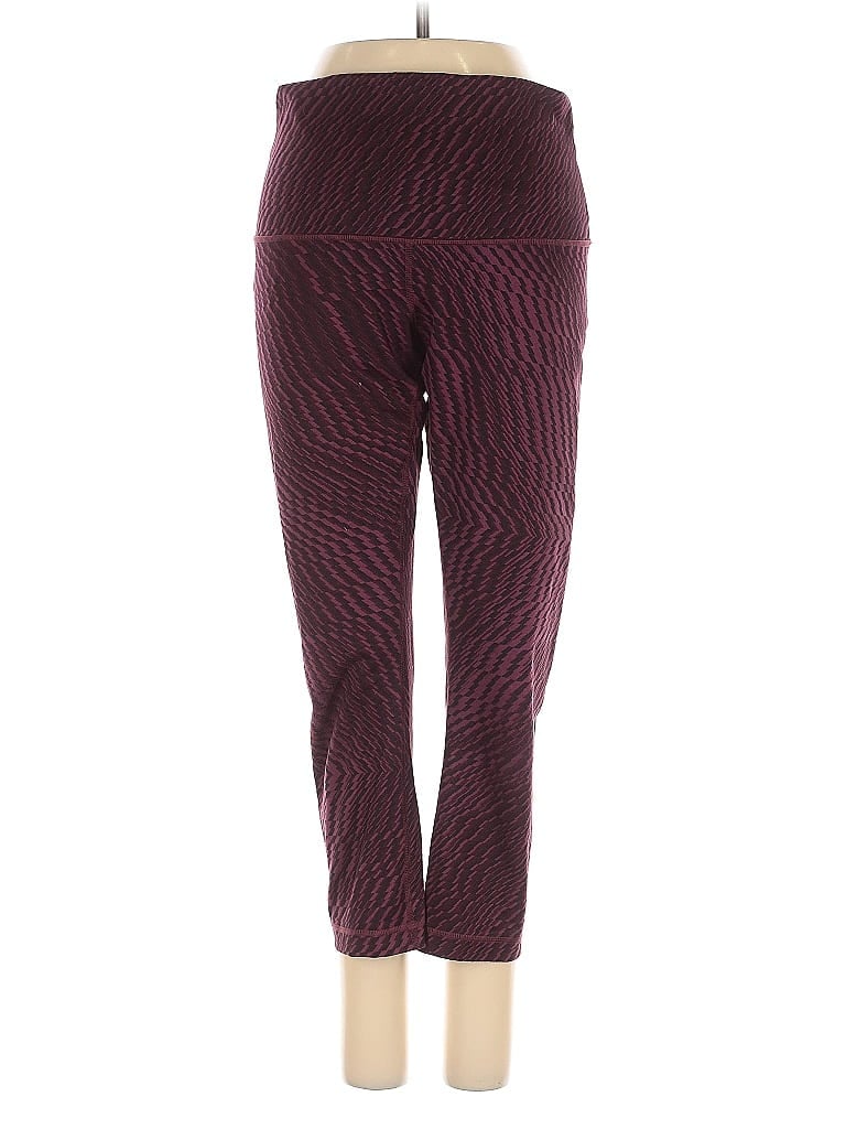 Pre-owned Lululemon Athletica Active Pants In Purple