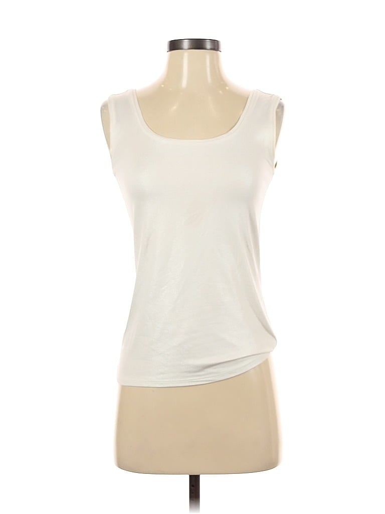 White House Black Market Ivory Sleeveless T-Shirt Size S - photo 1