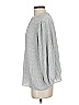 Adrianna Papell 100% Polyester Metallic Silver 3/4 Sleeve Blouse Size S - photo 5