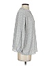 Adrianna Papell 100% Polyester Metallic Silver 3/4 Sleeve Blouse Size S - photo 4
