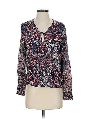 Love Sam Long Sleeve Silk Top (view 1)