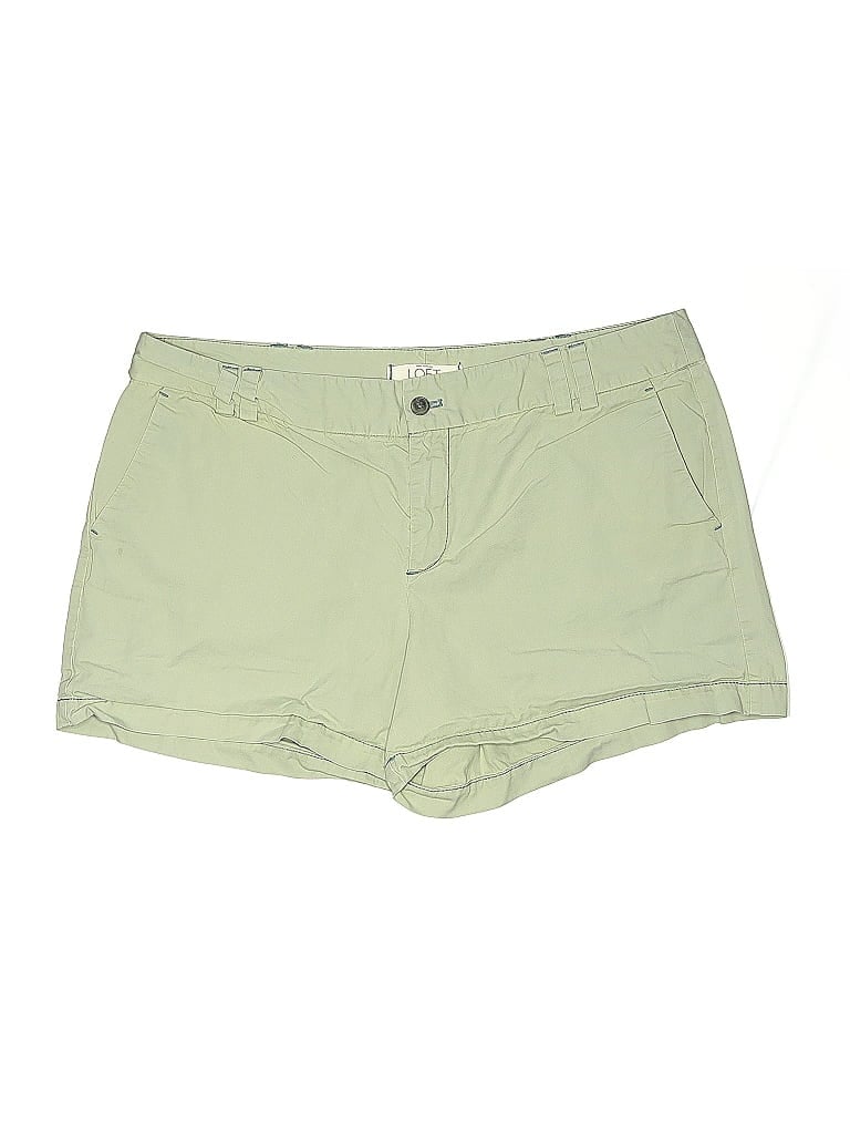Pre-owned Ann Taylor Loft Khaki Shorts In Green