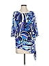 Travelers by Chico's 100% Nylon Blue 3/4 Sleeve Blouse Size Sm (0) - photo 1