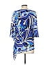 Travelers by Chico's 100% Nylon Blue 3/4 Sleeve Blouse Size Sm (0) - photo 2
