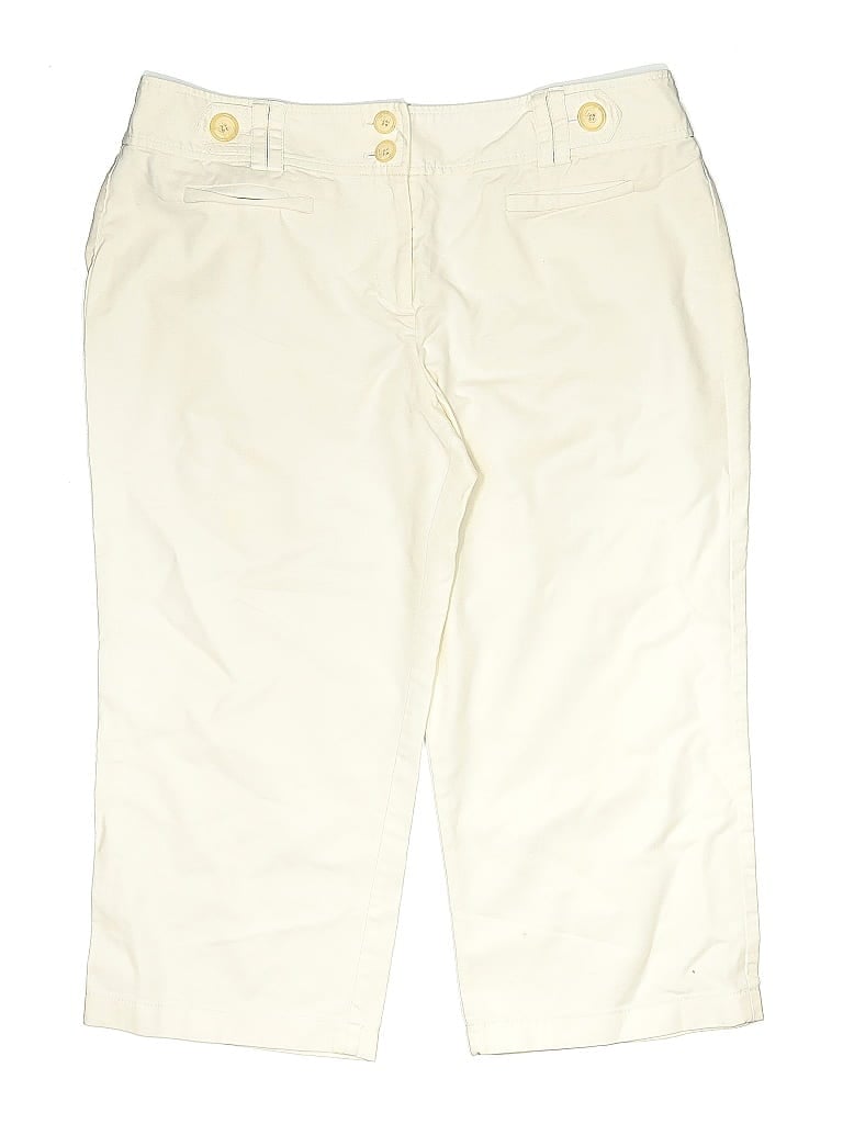 Pre-owned Ann Taylor Factory Khaki Shorts In White