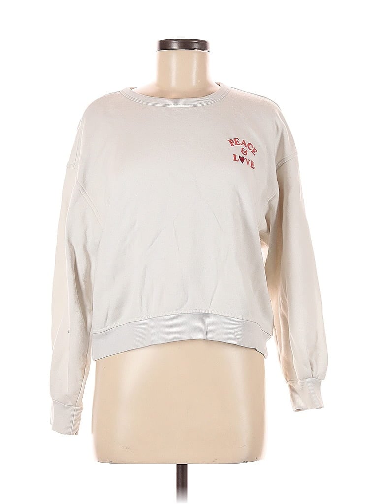 Pre-owned Old Navy Sweatshirt In White