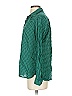 J.Crew Houndstooth Green Long Sleeve Button-Down Shirt Size 4 - photo 5