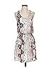 Aqua 100% Polyester Animal Print Gray Pink Casual Dress Size S - photo 1