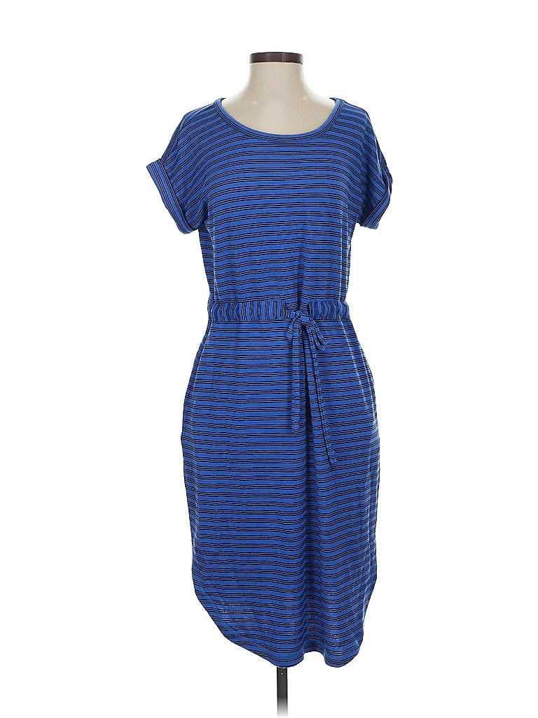 Pre-owned T By Talbots Casual Dress In Blue