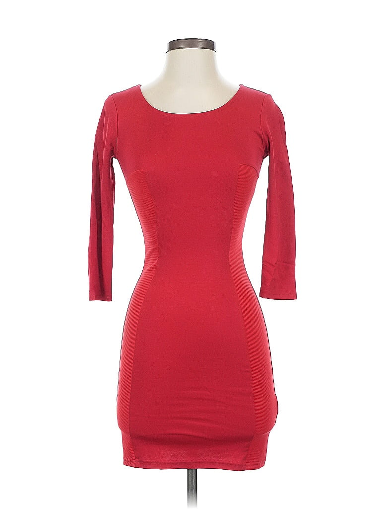 Pre-owned Divided By H&m Cocktail Dress In Red