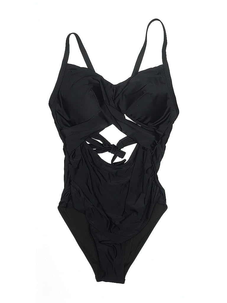 Pre-owned Unbranded One Piece Swimsuit In Black