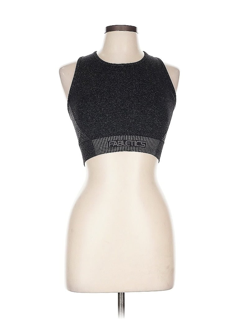 Unbranded Tank Top Gray Halter Neckline Tops In Gray