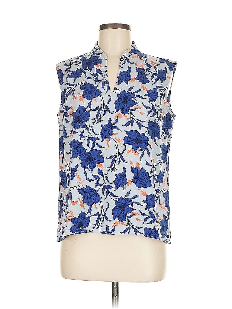 HALOGEN Pre-owned Sleeveless Blouse In Blue