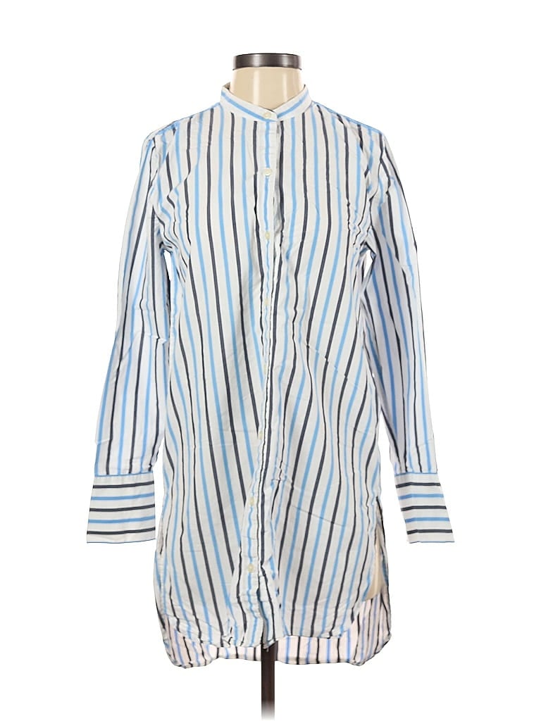 Pre-owned Gap Long Sleeve Blouse In Blue