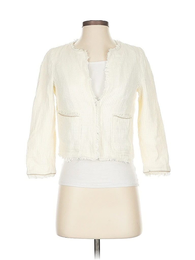 Pre-owned Zara Basic Jacket In White
