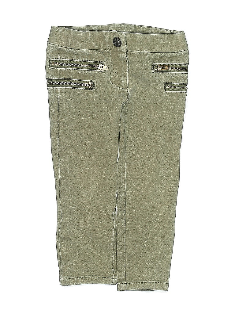 Pre-owned Crewcuts Outlet Kids' Khaki Pant In Green