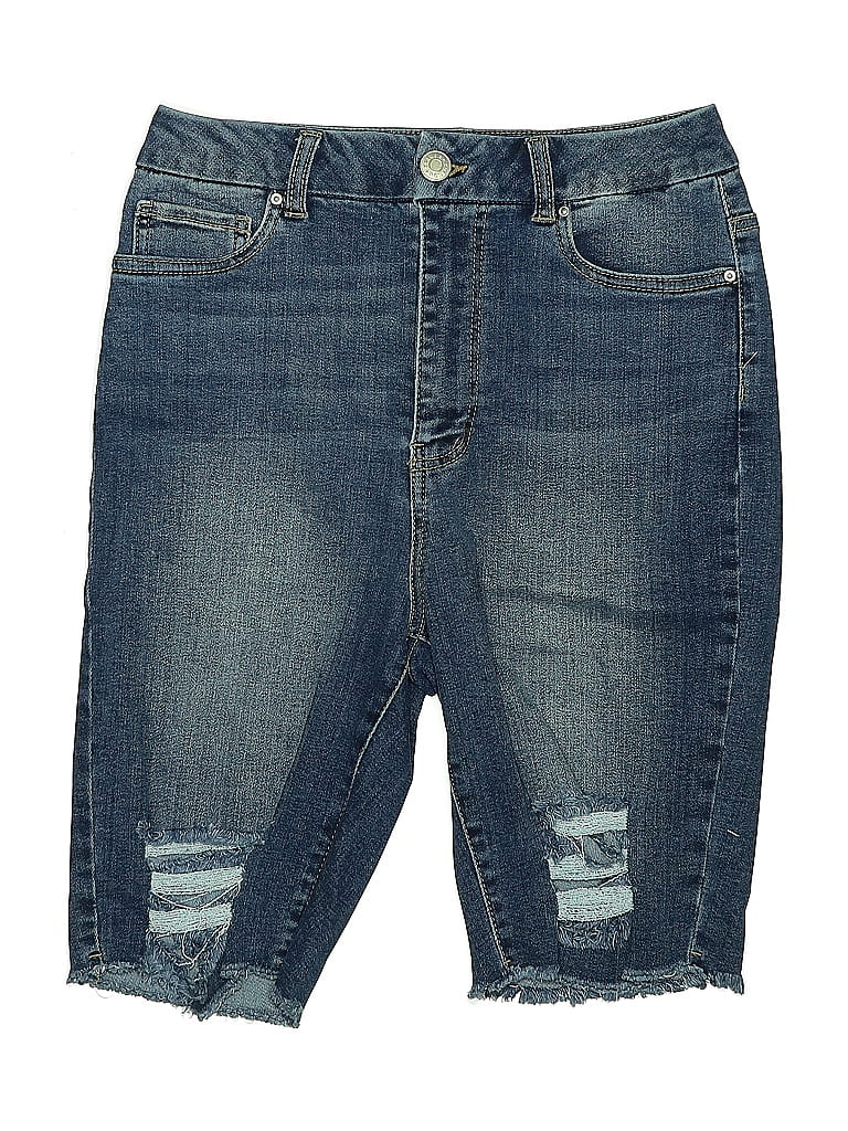 Pre-owned Refuge Denim Shorts In Blue
