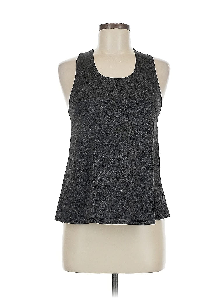 Pre-owned Unbranded Tank Top Gray Halter Neckline Tops