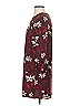 Mango 100% Polyester Print Burgundy Casual Dress Size XXS - photo 5