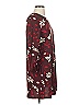 Mango 100% Polyester Print Burgundy Casual Dress Size XXS - photo 4