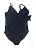Isabel 100% Polyester Solid Black One Piece Swimsuit Size XXL - photo 1