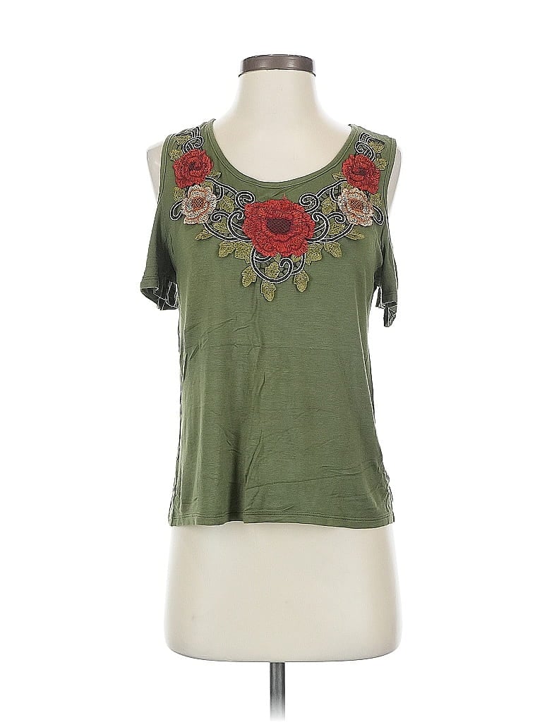Pre-owned Assorted Brands Sleeveless T-shirt In Green