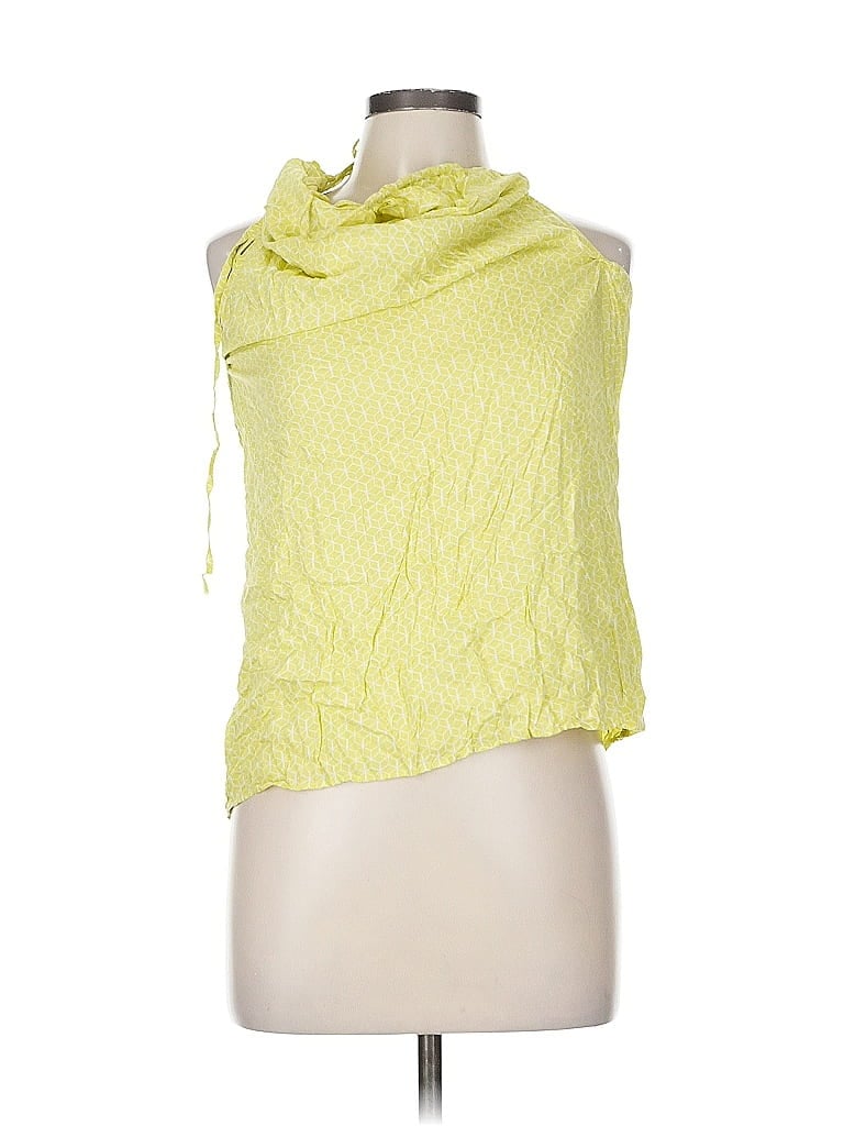 Pre-owned American Eagle Outfitters Sleeveless Blouse In Yellow