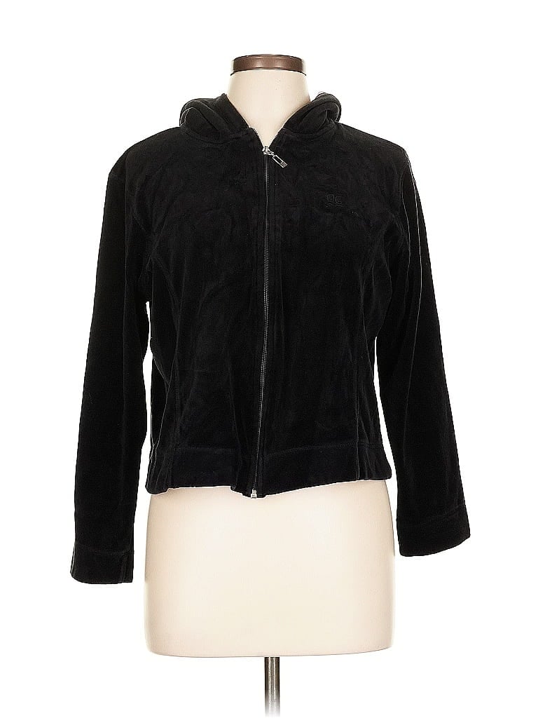 Pre-owned Oleg Cassini Cardigan Sweater In Black