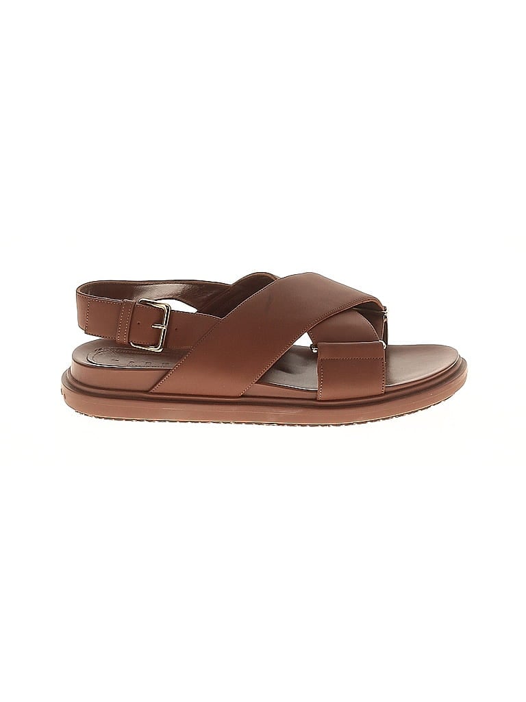 Pre-owned Marni Sandals In Brown