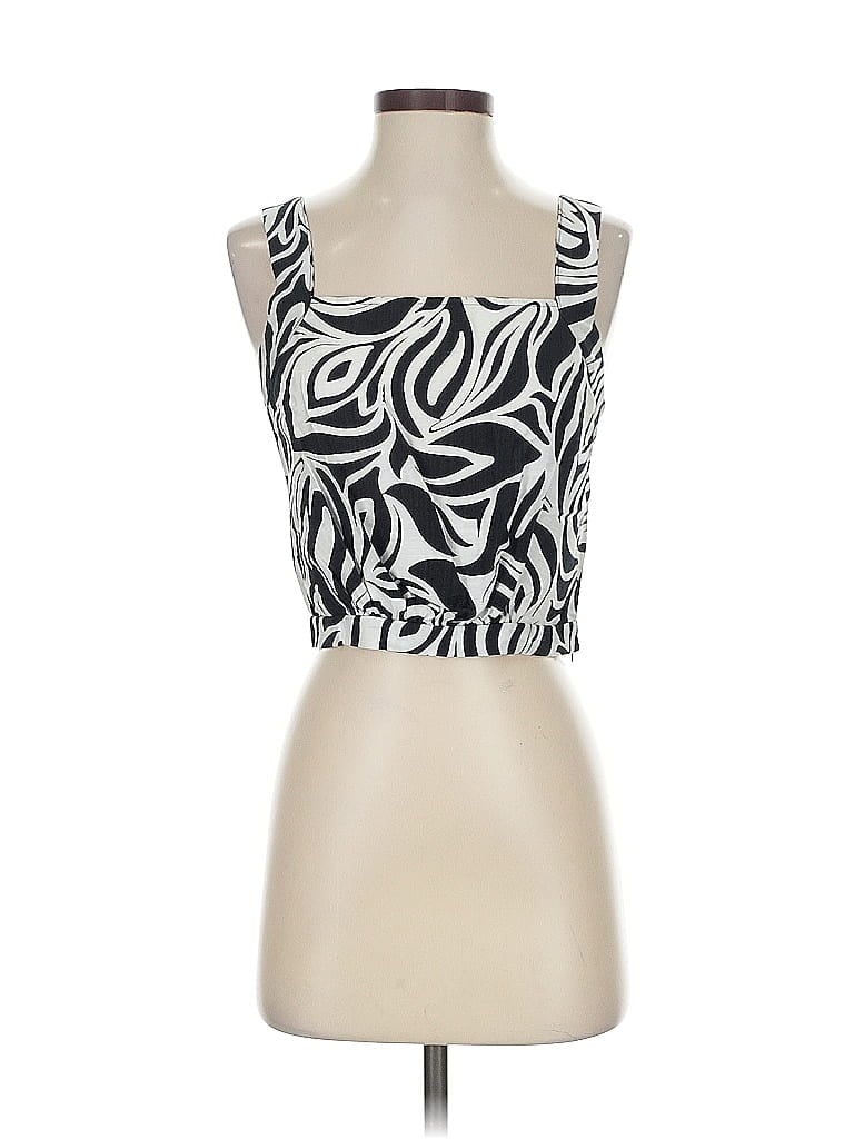 Pre-owned Rachel Zoe Tjx Sleeveless Top Black Square Neckline Tops