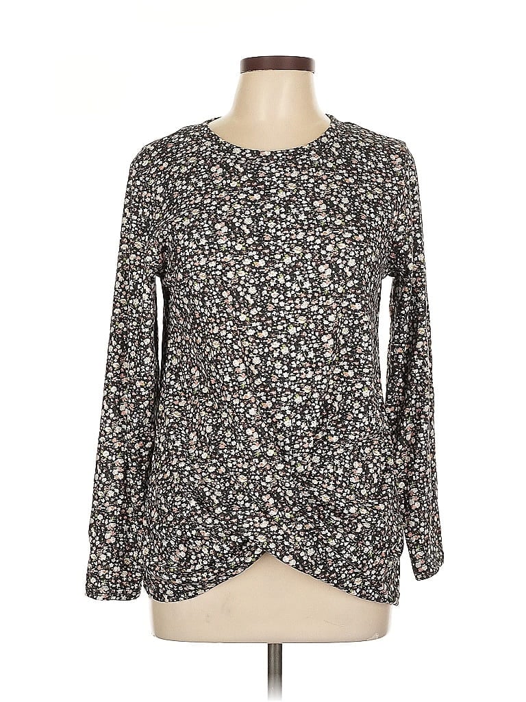 Pre-owned Unbranded Long Sleeve Blouse In Black