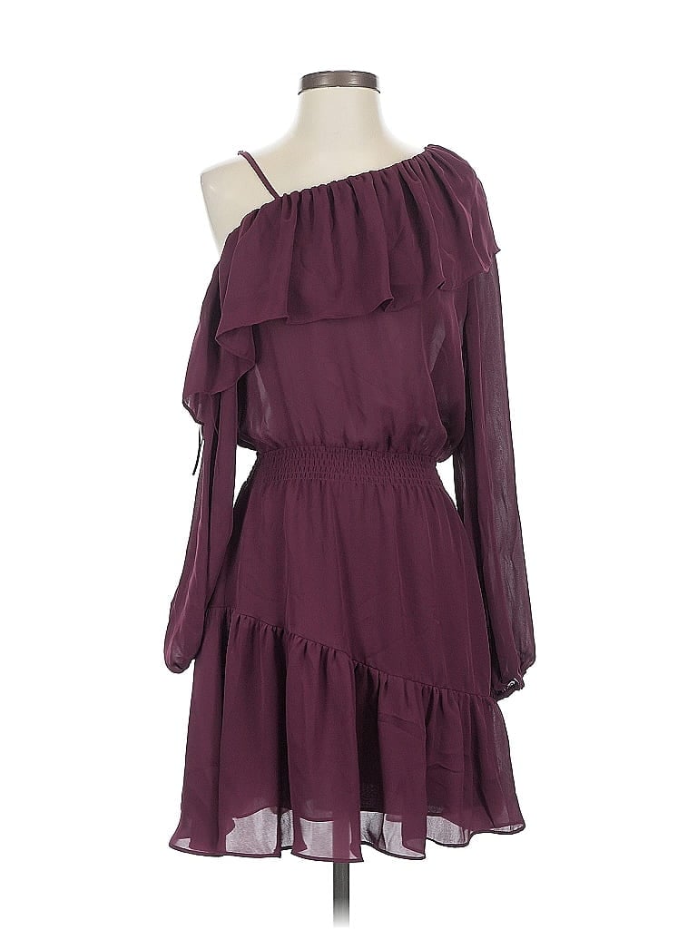 Pre-owned Parker Casual Dress In Burgundy