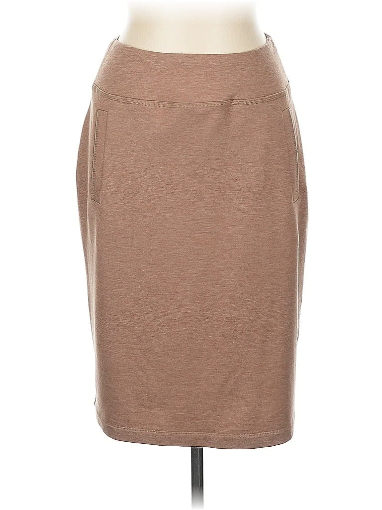 Pre-owned Logo By Lori Goldstein Casual Skirt In Brown