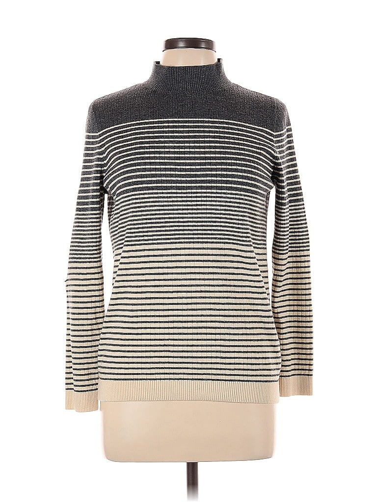 Pre-owned Ann Taylor Loft Outlet Long Sleeve Turtleneck In Brown