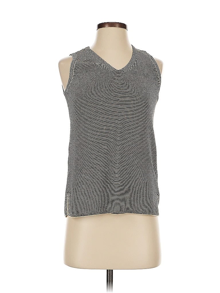 Pre-owned Ann Taylor Loft Sleeveless T-shirt In Gray