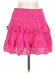 Olivaceous Casual Skirt