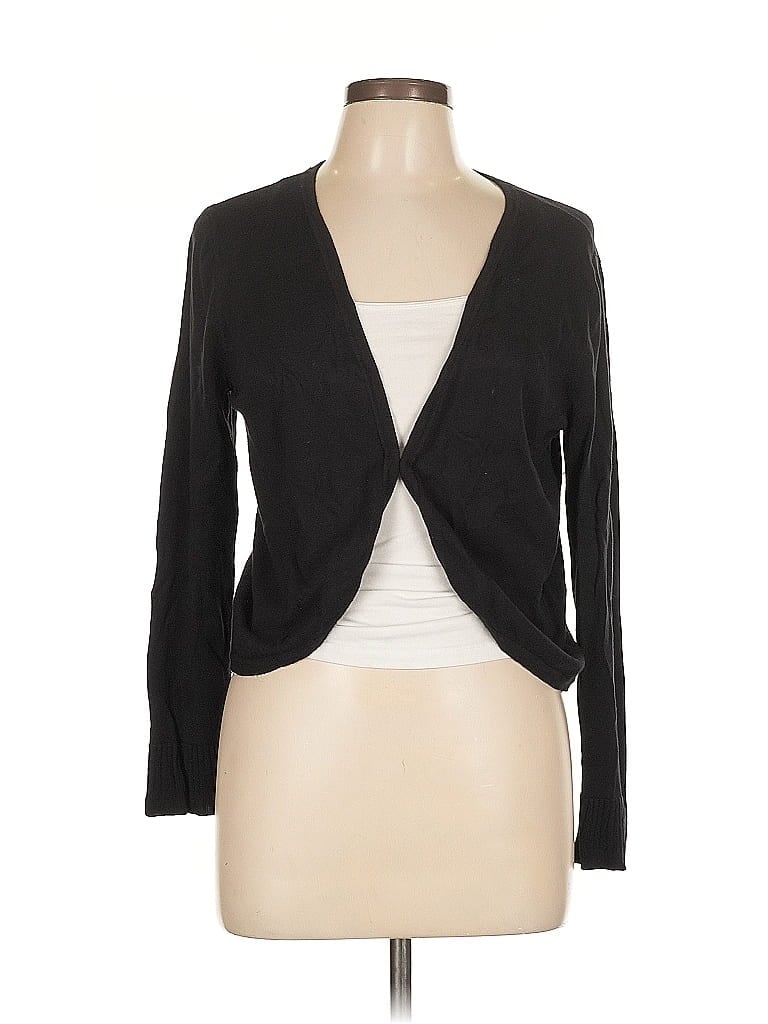 Pre-owned Ellen Tracy Cardigan Sweater In Black