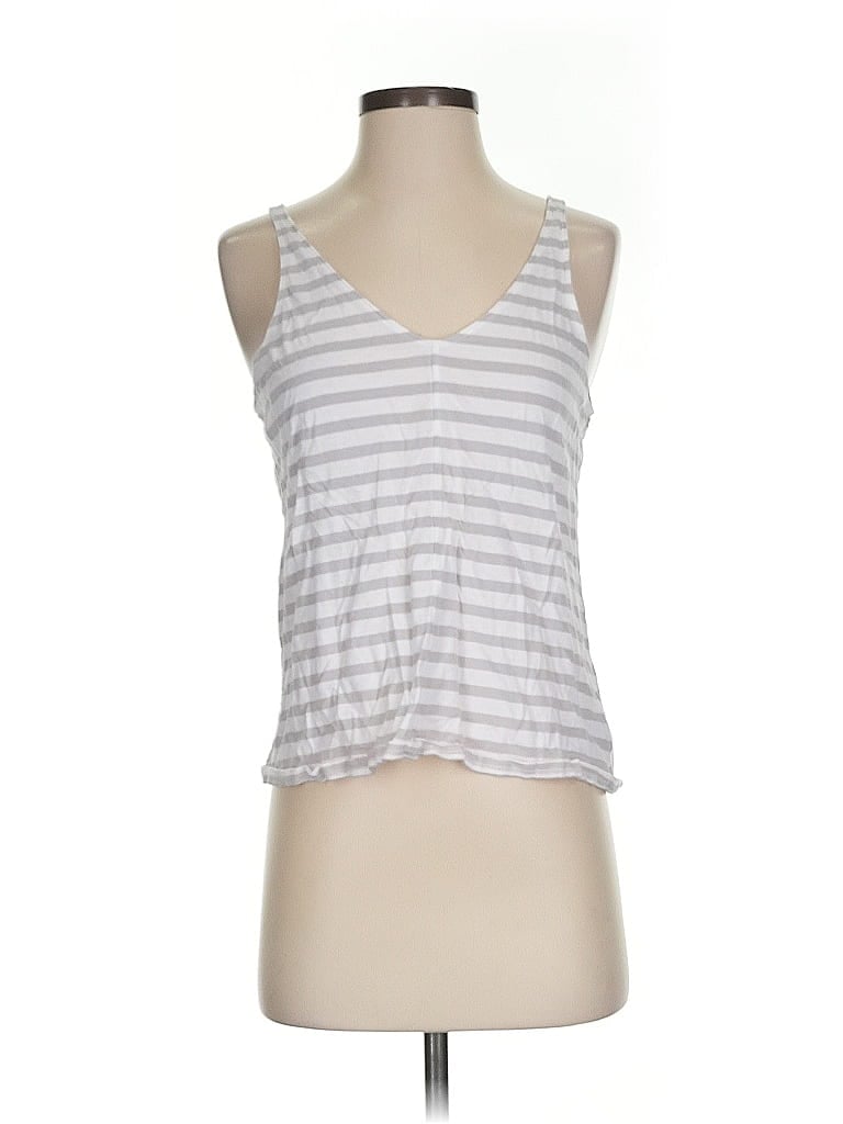 Pre-owned Gap Body Tank Top Silver Halter Neckline Tops