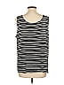 Chico's 100% Polyester Black Blue Sleeveless Top Size L (estimated) - photo 2