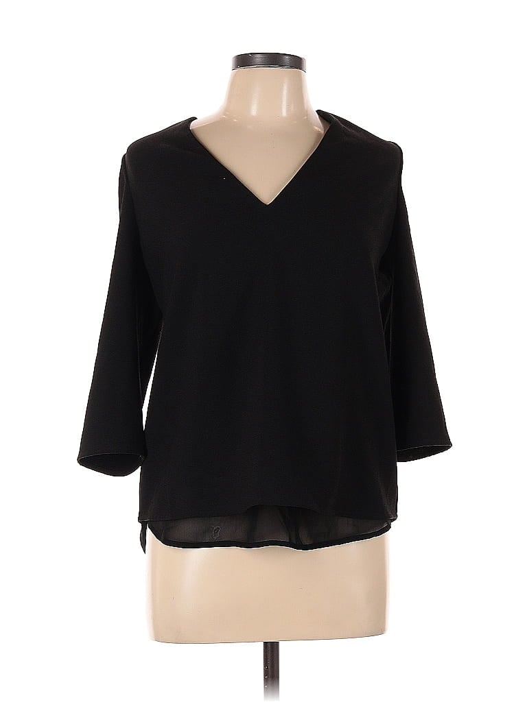 COOPER & ELLA Pre-owned 3/4 Sleeve Blouse In Black