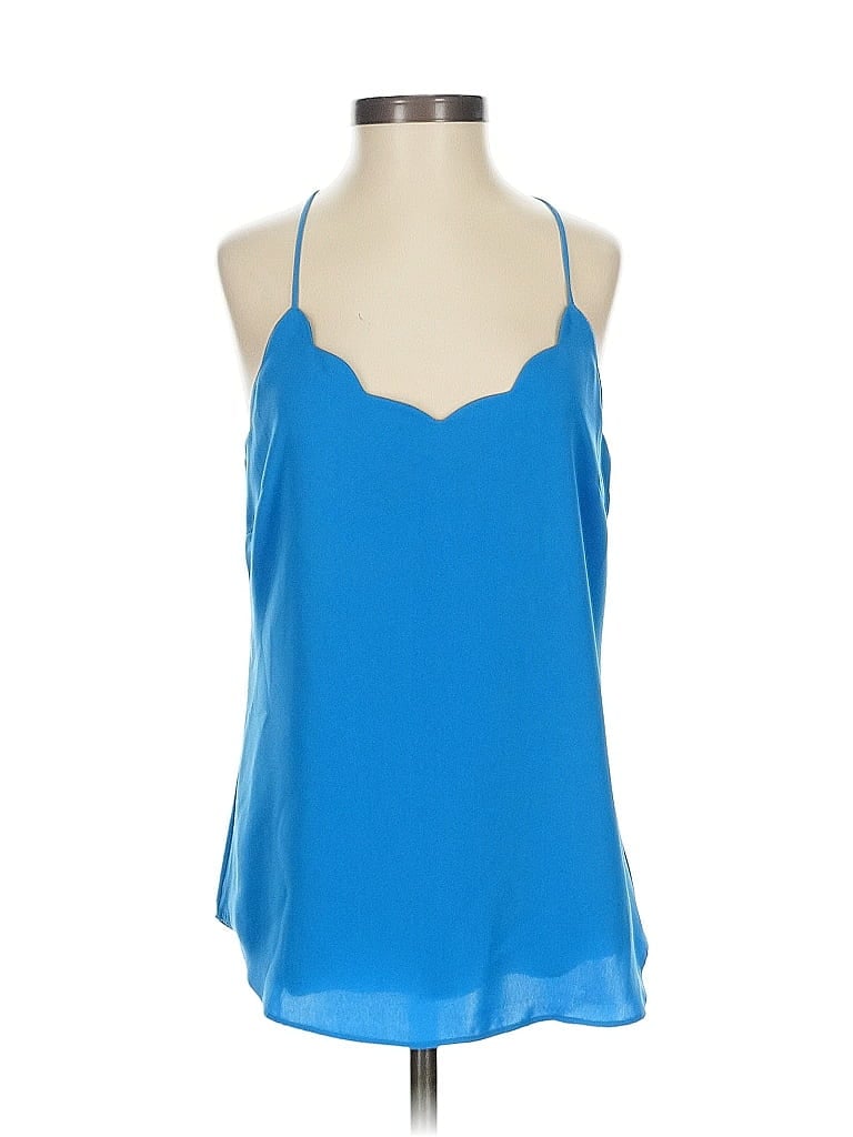 Pre-owned J.crew Factory Store Sleeveless Blouse In Blue