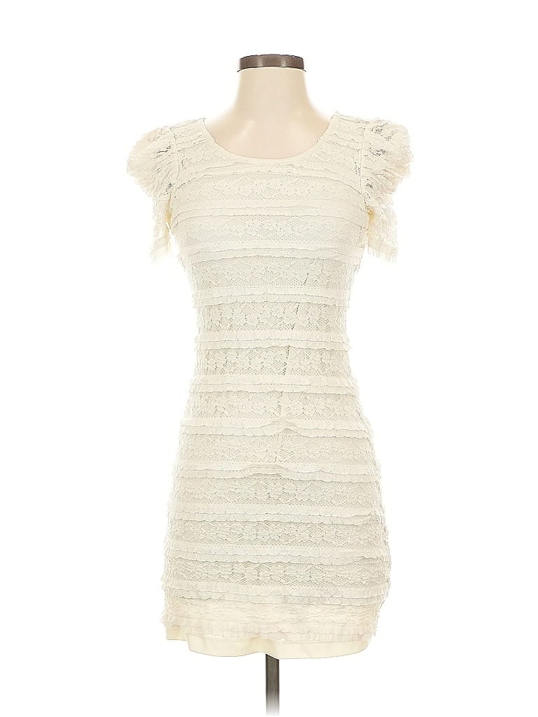 Pre-owned A. Byer Cocktail Dress In White