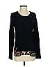 Robbi & Nikki Animal Print Black Pullover Sweater Size S - photo 1