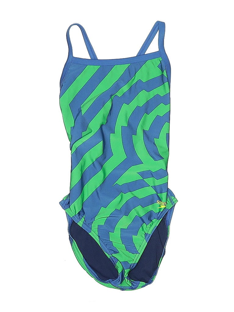 Pre-owned Speedo One Piece Swimsuit In Blue