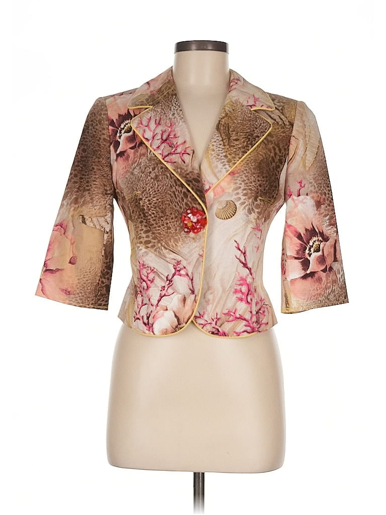 ALBERTO MAKALI Pre-owned Blazer Jacket In Gold