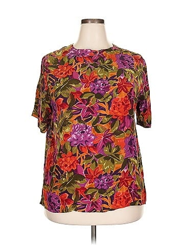 Alfred Dunner Short Sleeve Silk Top (view 1)