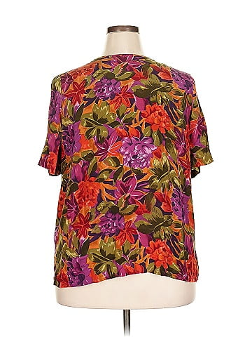 Alfred Dunner Short Sleeve Silk Top (view 2)