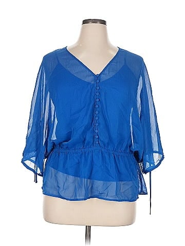 Rose + Olive 3/4 Sleeve Blouse (view 1)