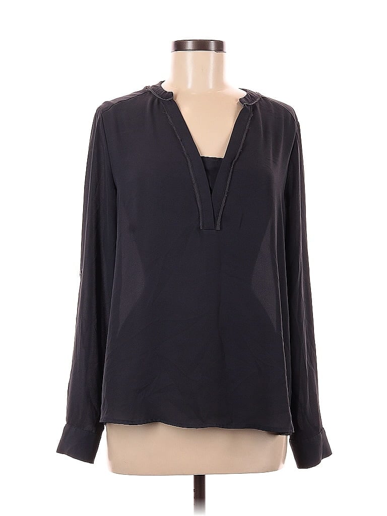 Pre-owned Simply Vera Vera Wang Long Sleeve T-shirt In Black